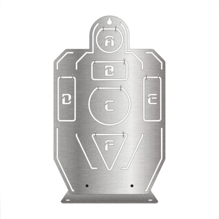 Professional IPSC / IDPA Style Metal Training Target - Adjustable Silhouette Stand System (Airsoft / Gel Blaster)