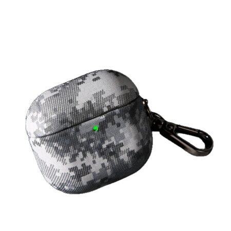 Tactical Camo Hard Case for AirPods 4 & Pro 2 - Rugged Leather Texture Cover (Military Grade Style)