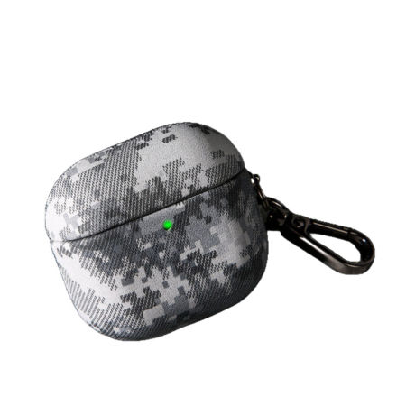 Tactical Camo Hard Case for AirPods 4 & Pro 2 - Rugged Leather Texture Cover (Military Grade Style)